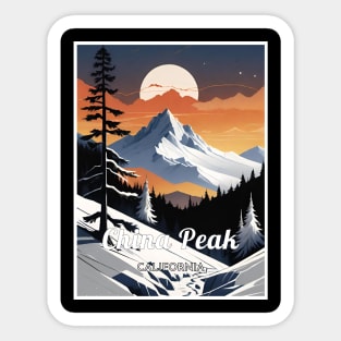 China peak ski California usa Sticker